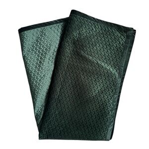 Accents de Ville Throw Quilted Velvet Green Blanket